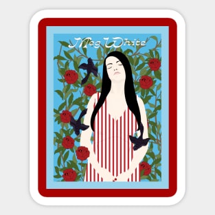 Meg White Sticker